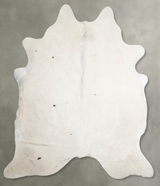 Champagne XX-Large Brazilian Cowhide Rug 7'5"H x 6'11"W #A54991 by Hudson Hides