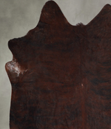 Dark Brindle Large Brazilian Cowhide Rug 6'6"H x 5'11"W #A54992 by Hudson Hides