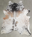 Salt and Pepper Brown Large Brazilian Cowhide Rug 6'10"H x 5'8"W #A54993 by Hudson Hides