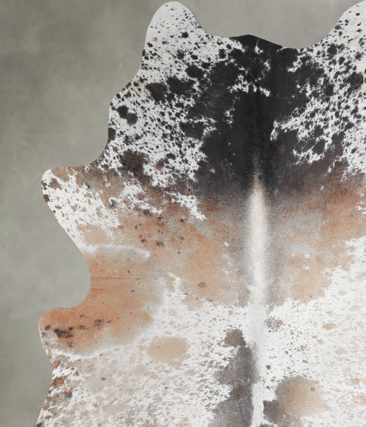 Salt and Pepper Brown Large Brazilian Cowhide Rug 6'10"H x 5'8"W #A54993 by Hudson Hides