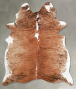 Medium Brindle Large Brazilian Cowhide Rug 6'4"H x 5'2"W #A54994 by Hudson Hides