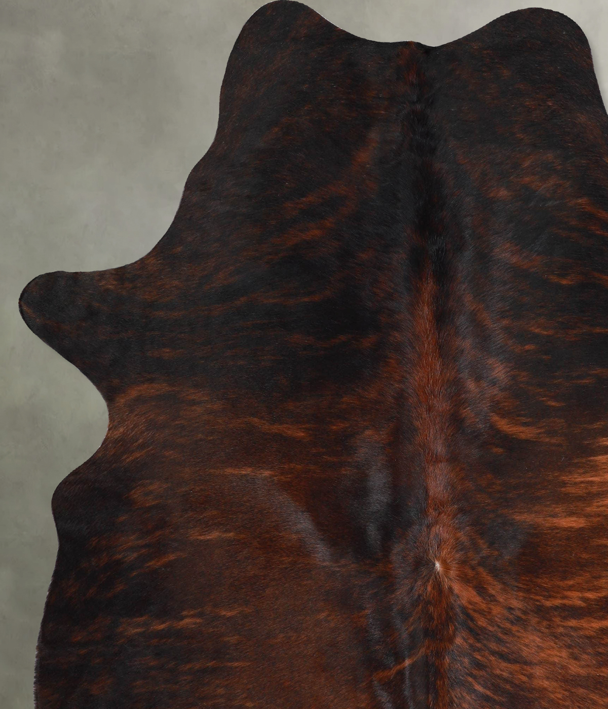 Dark Brindle Large Brazilian Cowhide Rug 7'0"H x 5'4"W #A54995 by Hudson Hides