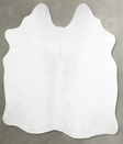 Light Grey Medium Brazilian Cowhide Rug 4'7"H x 4'4"W #A54997 by Hudson Hides