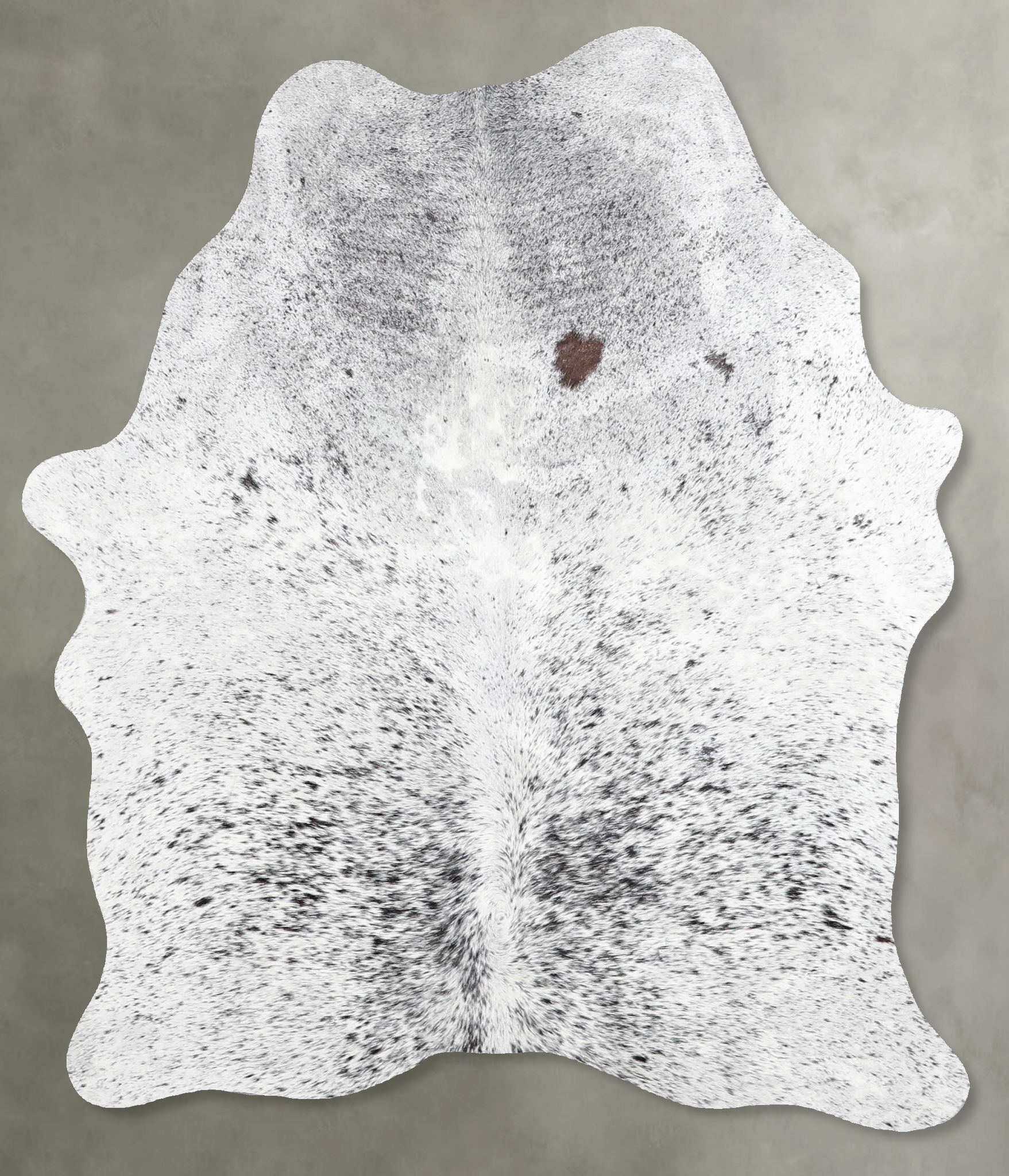 Salt and Pepper Black Cowhide Rug #A54999