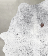 Salt and Pepper Black Medium Brazilian Cowhide Rug 4'11"H x 3'9"W #A54999 by Hudson Hides