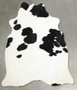 Black and White Medium Brazilian Cowhide Rug 5'5"H x 5'1"W #A55000 by Hudson Hides