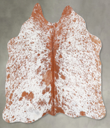 Salt and Pepper Brown Medium Brazilian Cowhide Rug 3'6"H x 3'10"W #A55002 by Hudson Hides
