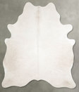 Champagne X-Large Brazilian Cowhide Rug 7'1"H x 6'3"W #A55009 by Hudson Hides