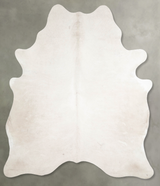 Champagne X-Large Brazilian Cowhide Rug 7'1"H x 6'3"W #A55009 by Hudson Hides