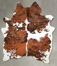 Tricolor X-Large Brazilian Cowhide Rug 7'4"H x 5'9"W #A55016 by Hudson Hides