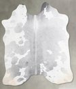 Medium Grey Medium Brazilian Cowhide Rug 5'1"H x 5'0"W #A55017 by Hudson Hides