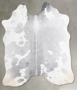 Medium Grey Medium Brazilian Cowhide Rug 5'1"H x 5'0"W #A55017 by Hudson Hides