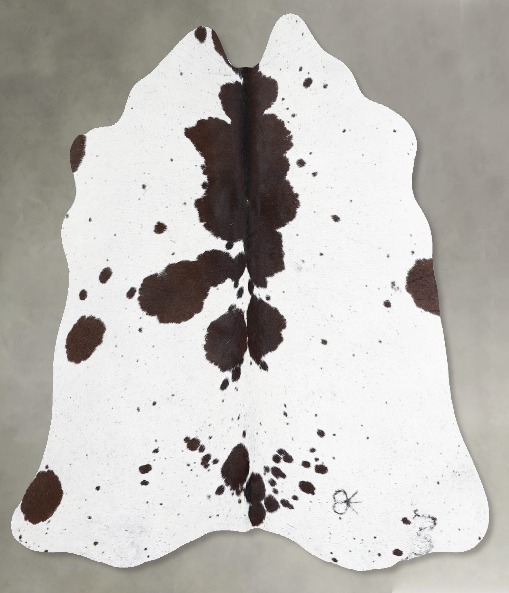 Chocolate and White Cowhide Rug #A55018