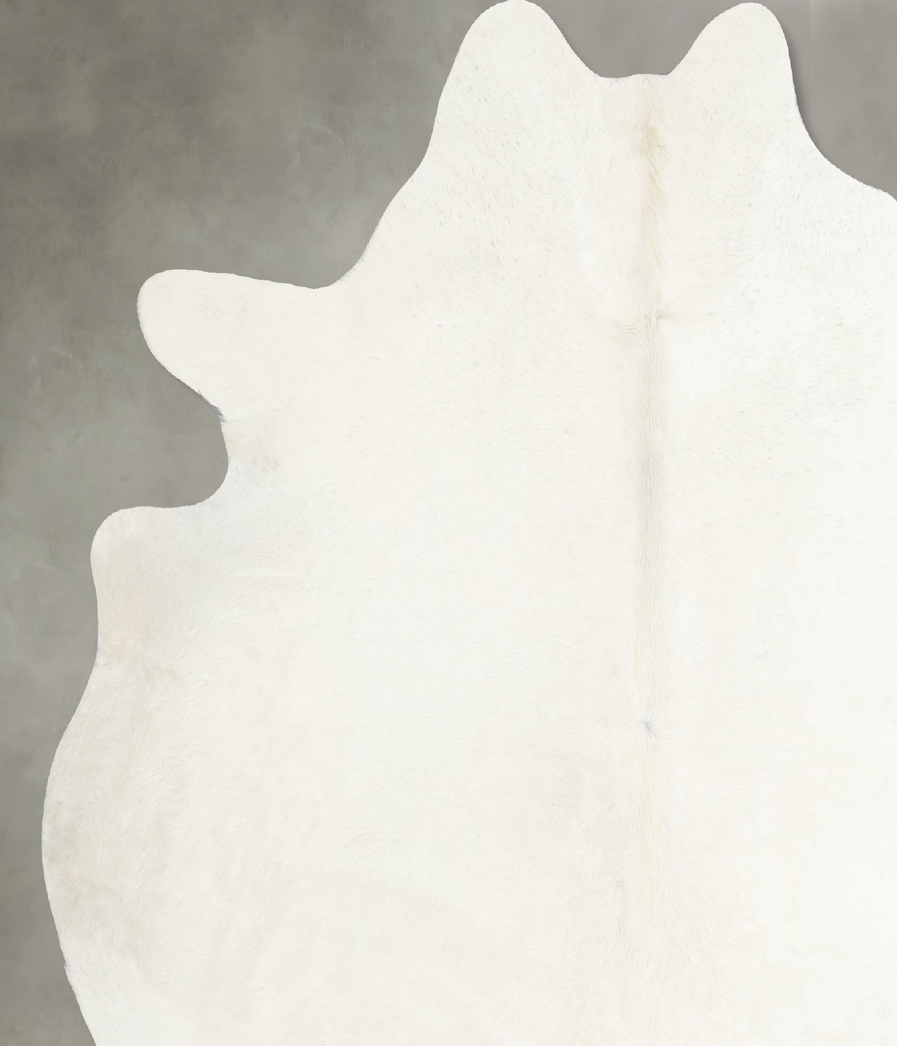 Solid White Cowhide Rug #A55027