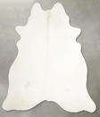 Solid White X-Large Brazilian Cowhide Rug 6'9"H x 6'8"W #A55028 by Hudson Hides