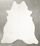 Solid White X-Large Brazilian Cowhide Rug 6'9"H x 6'8"W #A55028 by Hudson Hides