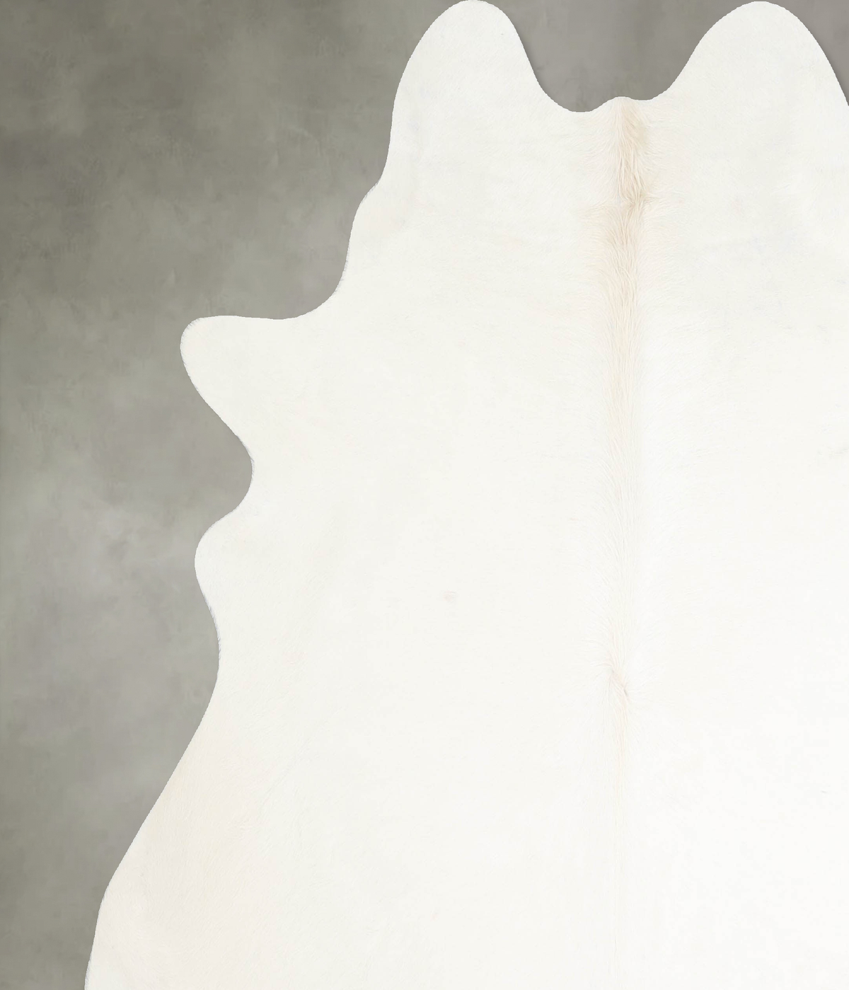 Solid White X-Large Brazilian Cowhide Rug 6'9"H x 6'8"W #A55028 by Hudson Hides