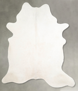 Solid White X-Large Brazilian Cowhide Rug 7'6"H x 6'0"W #A55030 by Hudson Hides