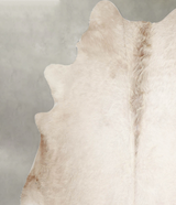 Champagne XX-Large Brazilian Cowhide Rug 7'5"H x 6'11"W #A55042 by Hudson Hides