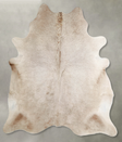 Champagne X-Large Brazilian Cowhide Rug 7'6"H x 6'8"W #A55043 by Hudson Hides
