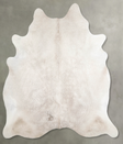 Champagne X-Large Brazilian Cowhide Rug 6'11"H x 6'1"W #A55045 by Hudson Hides