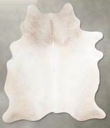 Champagne Large Brazilian Cowhide Rug 6'6"H x 5'4"W #A55049 by Hudson Hides