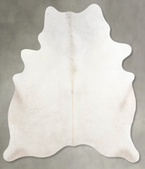 Champagne Large Brazilian Cowhide Rug 6'3"H x 5'5"W #A55057 by Hudson Hides