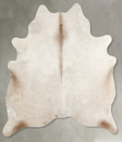 Champagne Large Brazilian Cowhide Rug 6'9"H x 5'11"W #A55059 by Hudson Hides