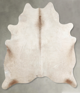 Champagne Large Brazilian Cowhide Rug 6'9"H x 5'11"W #A55059 by Hudson Hides