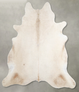Champagne X-Large Brazilian Cowhide Rug 6'10"H x 6'5"W #A55061 by Hudson Hides