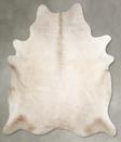 Champagne XX-Large Brazilian Cowhide Rug 8'7"H x 7'7"W #A55064 by Hudson Hides