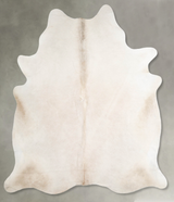 Champagne X-Large Brazilian Cowhide Rug 7'6"H x 6'8"W #A55065 by Hudson Hides