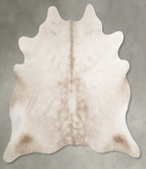 Champagne XX-Large Brazilian Cowhide Rug 7'2"H x 7'3"W #A55066 by Hudson Hides