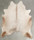 Champagne Large Brazilian Cowhide Rug 6'6"H x 5'11"W #A55068 by Hudson Hides