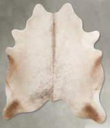 Champagne Large Brazilian Cowhide Rug 6'6"H x 5'11"W #A55068 by Hudson Hides