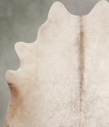 Champagne Large Brazilian Cowhide Rug 6'6"H x 5'11"W #A55068 by Hudson Hides