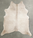 Champagne X-Large Brazilian Cowhide Rug 7'5"H x 6'3"W #A55069 by Hudson Hides
