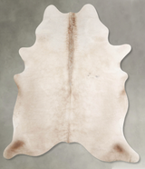 Champagne Large Brazilian Cowhide Rug 6'8"H x 5'10"W #A55070 by Hudson Hides