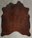 Dark Brindle Medium Brazilian Cowhide Rug 4'11"H x 4'7"W #A55072 by Hudson Hides