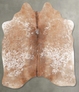 Salt and Pepper Brown Medium Brazilian Cowhide Rug 5'1"H x 4'9"W #A55075 by Hudson Hides