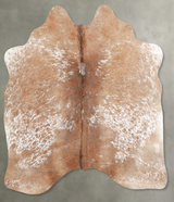 Salt and Pepper Brown Medium Brazilian Cowhide Rug 5'1"H x 4'9"W #A55075 by Hudson Hides