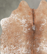 Salt and Pepper Brown Medium Brazilian Cowhide Rug 5'1"H x 4'9"W #A55075 by Hudson Hides