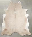Champagne XX-Large Brazilian Cowhide Rug 7'7"H x 7'0"W #A55080 by Hudson Hides