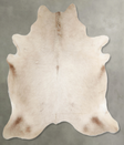 Champagne XX-Large Brazilian Cowhide Rug 7'8"H x 6'8"W #A55082 by Hudson Hides