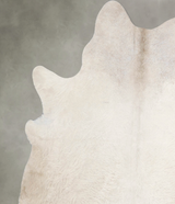 Champagne X-Large Brazilian Cowhide Rug 7'0"H x 6'3"W #A55090 by Hudson Hides