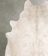 Champagne X-Large Brazilian Cowhide Rug 7'4"H x 6'4"W #A55096 by Hudson Hides