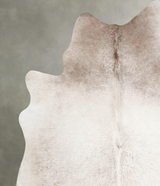 Champagne X-Large Brazilian Cowhide Rug 7'4"H x 6'7"W #A55102 by Hudson Hides