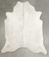 Champagne X-Large Brazilian Cowhide Rug 7'1"H x 6'6"W #A55104 by Hudson Hides