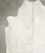 Champagne X-Large Brazilian Cowhide Rug 7'1"H x 6'6"W #A55104 by Hudson Hides