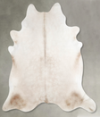 Champagne XX-Large Brazilian Cowhide Rug 7'7"H x 7'0"W #A55110 by Hudson Hides